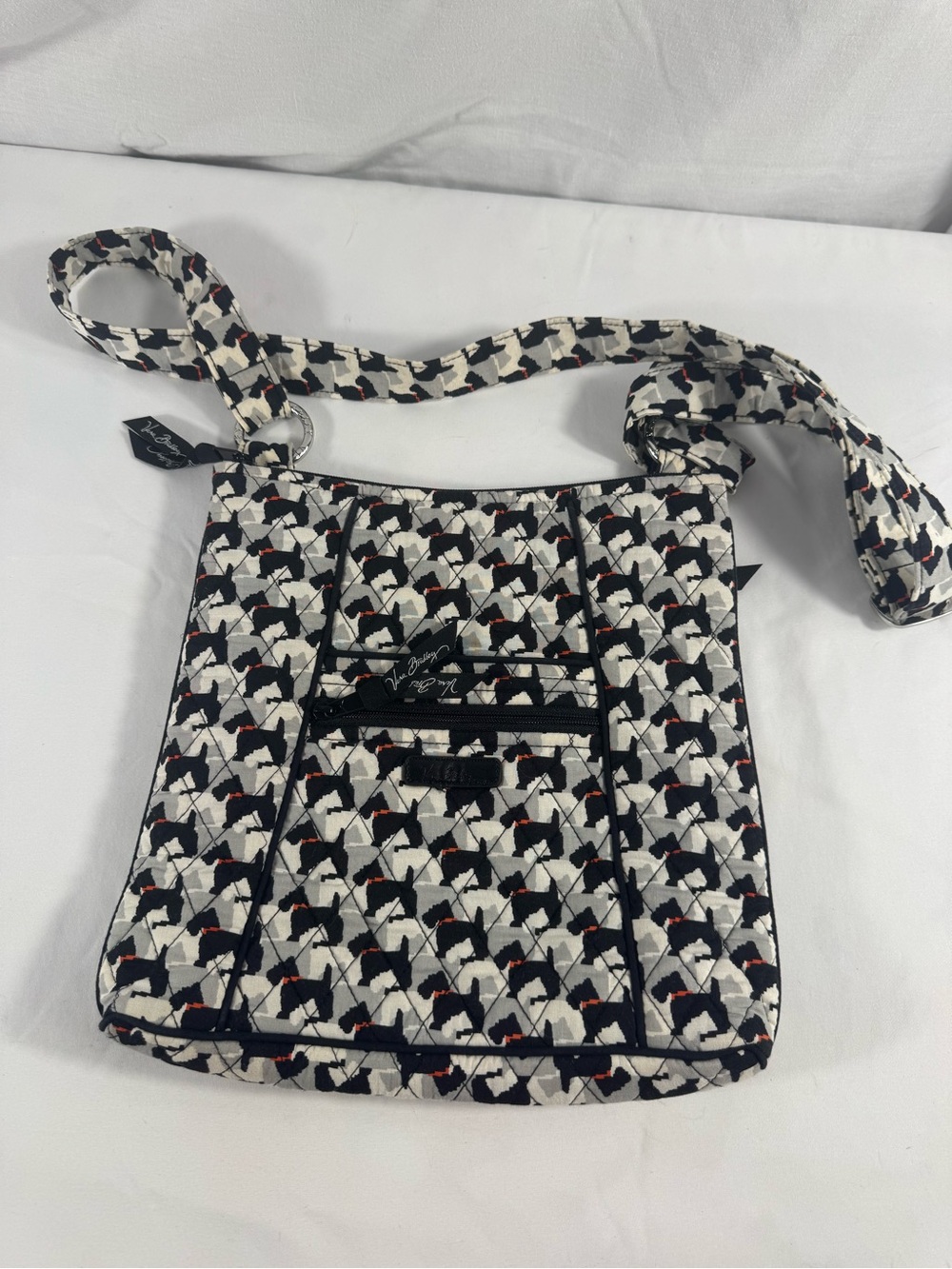 Vera Bradley Triple Zip Hipster Crossbody Bag - Retired Scottie Dogs Print